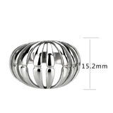 TK3732 High polished Stainless Steel Ring with NoStone in No Stone - Alamode - Flyclothing LLC
