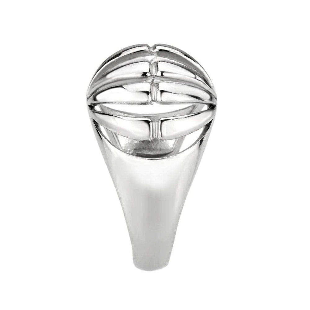 TK3732 High polished Stainless Steel Ring with NoStone in No Stone - Alamode - Flyclothing LLC