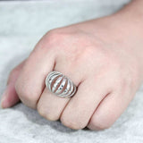 TK3732 High polished Stainless Steel Ring with NoStone in No Stone - Alamode - Flyclothing LLC