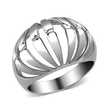 TK3732 High polished Stainless Steel Ring with NoStone in No Stone - Alamode - Flyclothing LLC