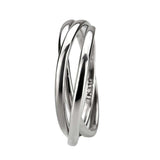 TK3743 - High polished Stainless Steel Interlocking Ring - Alamode - Flyclothing LLC