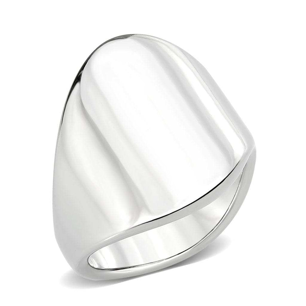 TK3801 - High polished (no plating) Stainless Steel Ring with NoStone in No Stone - Alamode - Flyclothing LLC