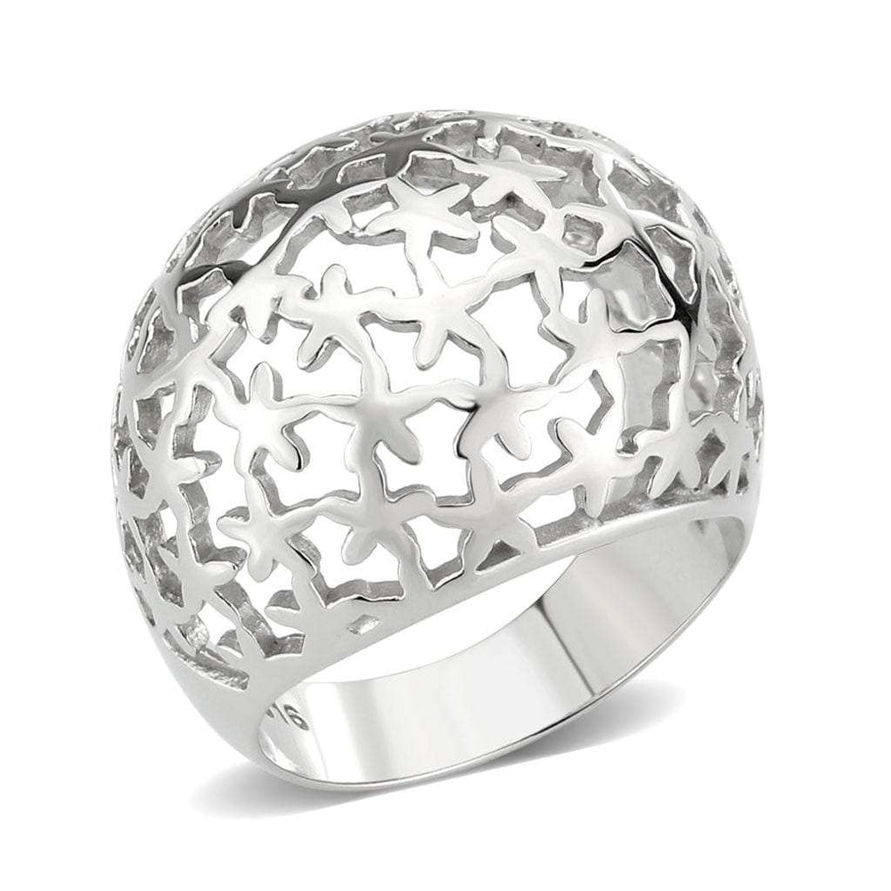 TK3802 - High polished (no plating) Stainless Steel Ring with NoStone in No Stone - Alamode - Flyclothing LLC