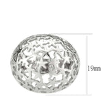 TK3802 - High polished (no plating) Stainless Steel Ring with NoStone in No Stone - Alamode - Flyclothing LLC