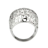 TK3802 - High polished (no plating) Stainless Steel Ring with NoStone in No Stone - Alamode - Flyclothing LLC