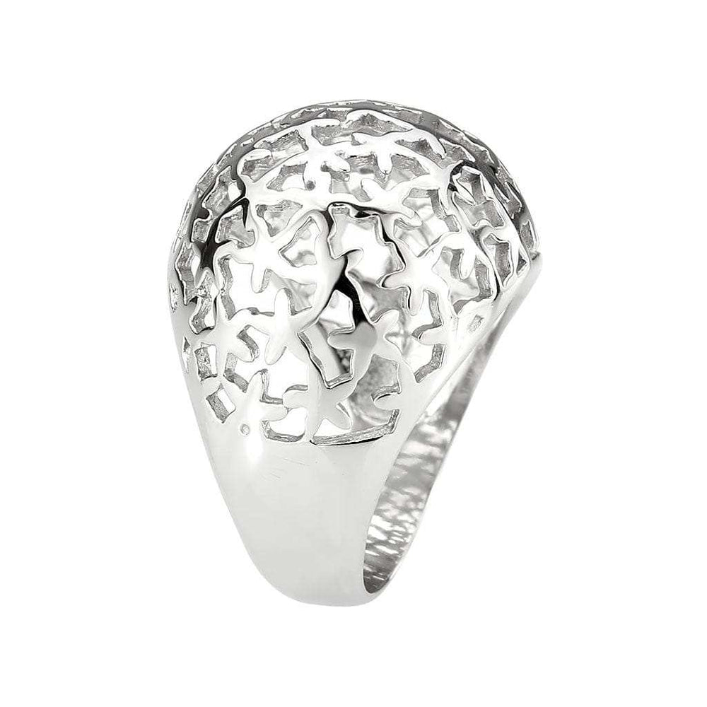 TK3802 - High polished (no plating) Stainless Steel Ring with NoStone in No Stone - Alamode - Flyclothing LLC