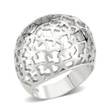 TK3802 - High polished (no plating) Stainless Steel Ring with NoStone in No Stone - Alamode - Flyclothing LLC