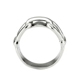 TK3803 - High polished (no plating) Stainless Steel Ring with NoStone in No Stone - Alamode - Flyclothing LLC