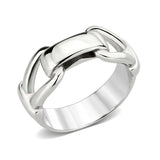 TK3803 - High polished (no plating) Stainless Steel Ring with NoStone in No Stone - Alamode - Flyclothing LLC