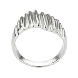 TK3804 - High polished (no plating) Stainless Steel Ring with NoStone in No Stone - Alamode - Flyclothing LLC