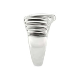 TK3804 - High polished (no plating) Stainless Steel Ring with NoStone in No Stone - Alamode - Flyclothing LLC