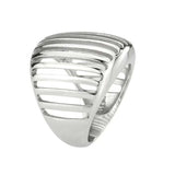TK3805 - High polished (no plating) Stainless Steel Ring with NoStone in No Stone - Alamode - Flyclothing LLC