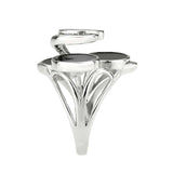 TK3821 - High polished (no plating) Stainless Steel Ring with AAA Grade CZ in Clear - Alamode - Flyclothing LLC