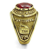 TK414703G - IP Gold(Ion Plating) Stainless Steel Ring with Synthetic Synthetic Glass in Siam - Alamode - Flyclothing LLC