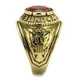 TK414706G - IP Gold(Ion Plating) Stainless Steel Ring with Synthetic Synthetic Glass in Siam - Alamode - Flyclothing LLC