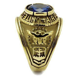 TK414708G - IP Gold(Ion Plating) Stainless Steel Ring with Synthetic Synthetic Glass in Montana - Alamode - Flyclothing LLC