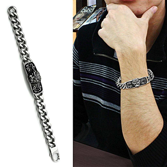 TK436 - High polished (no plating) Stainless Steel Bracelet with No Stone - Alamode - Flyclothing LLC