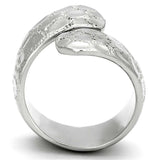 TK936 - High polished (no plating) Stainless Steel Ring with No Stone - Alamode - Flyclothing LLC