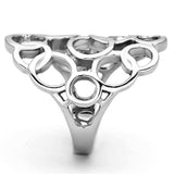 TK939 - High polished (no plating) Stainless Steel Ring with No Stone - Alamode - Flyclothing LLC