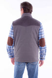 Scully Leather Charcoal Canvas Vest W/Quilted Plaid Lining - Scully Leather - Flyclothing LLC