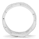 TS007 - Rhodium 925 Sterling Silver Ring with AAA Grade CZ in Clear - Alamode - Flyclothing LLC