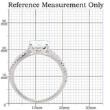 TS029 - Rhodium 925 Sterling Silver Ring with AAA Grade CZ in Clear - Alamode - Flyclothing LLC