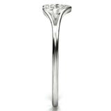 TS073 - Rhodium 925 Sterling Silver Ring with AAA Grade CZ in Clear - Alamode - Flyclothing LLC