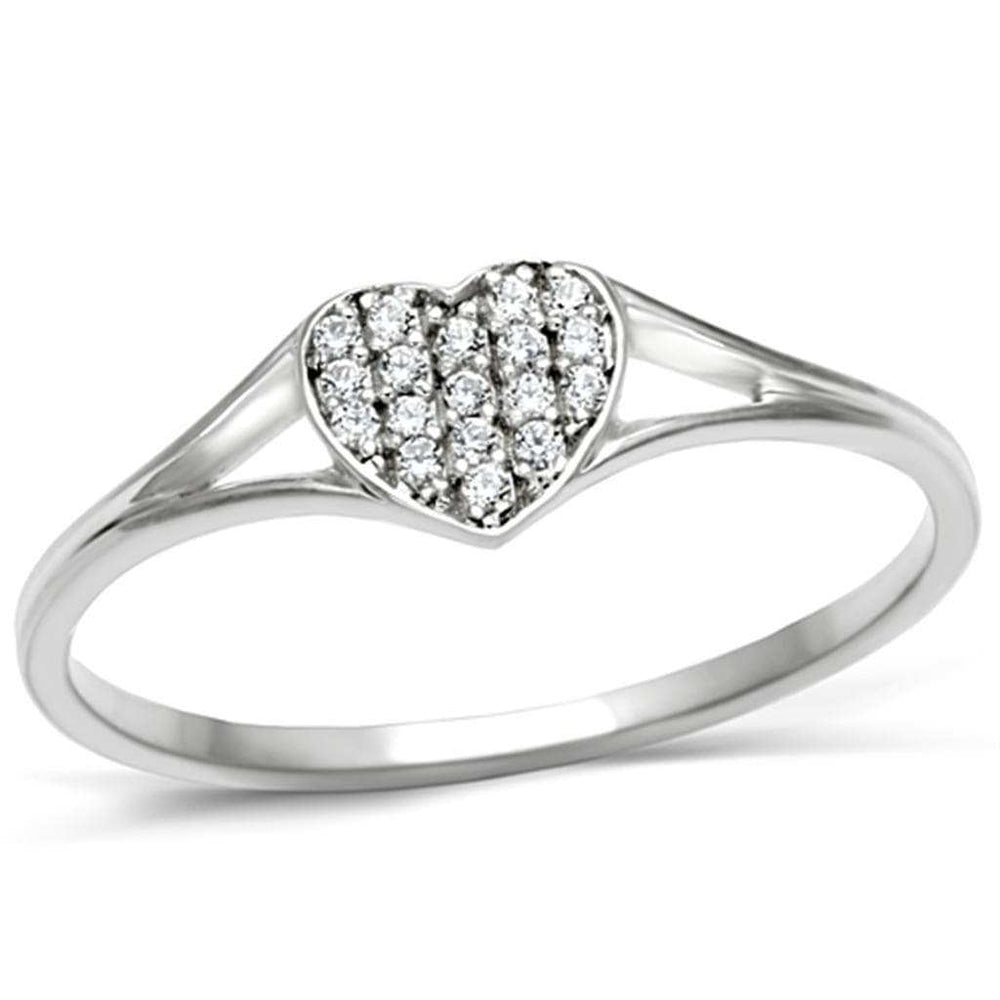 TS073 - Rhodium 925 Sterling Silver Ring with AAA Grade CZ in Clear - Alamode - Flyclothing LLC