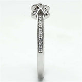 TS075 - Rhodium 925 Sterling Silver Ring with AAA Grade CZ in Clear - Alamode - Flyclothing LLC