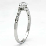 TS078 - Rhodium 925 Sterling Silver Ring with AAA Grade CZ in Clear - Alamode - Flyclothing LLC