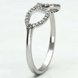 TS086 - Rhodium 925 Sterling Silver Ring with AAA Grade CZ in Clear - Alamode - Flyclothing LLC