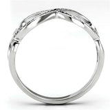 TS088 - Rhodium 925 Sterling Silver Ring with AAA Grade CZ in Clear - Alamode - Flyclothing LLC