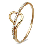 TS095 - Rose Gold 925 Sterling Silver Ring with AAA Grade CZ in Clear - Alamode - Flyclothing LLC