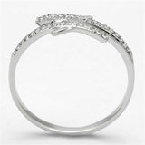 TS113 - Rhodium 925 Sterling Silver Ring with AAA Grade CZ in Clear - Alamode - Flyclothing LLC
