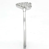 TS133 - Rhodium 925 Sterling Silver Ring with AAA Grade CZ in Clear - Alamode - Flyclothing LLC