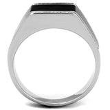 TS223 - Rhodium 925 Sterling Silver Ring with AAA Grade CZ in Clear - Alamode - Flyclothing LLC