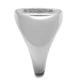 TS225 - Rhodium 925 Sterling Silver Ring with AAA Grade CZ in Clear - Alamode - Flyclothing LLC