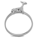 TS255 - Rhodium 925 Sterling Silver Ring with AAA Grade CZ in Clear - Alamode - Flyclothing LLC