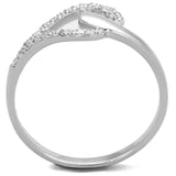 TS269 - Rhodium 925 Sterling Silver Ring with AAA Grade CZ in Clear - Alamode - Flyclothing LLC