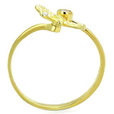 TS309 - Gold 925 Sterling Silver Ring with AAA Grade CZ in Rose - Alamode - Flyclothing LLC