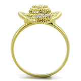 TS320 - Gold+Rhodium 925 Sterling Silver Ring with AAA Grade CZ in Topaz - Alamode - Flyclothing LLC