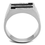 TS387 - Rhodium 925 Sterling Silver Ring with AAA Grade CZ in Clear - Alamode - Flyclothing LLC