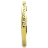 TS403 - Gold 925 Sterling Silver Ring with AAA Grade CZ in Clear - Alamode - Flyclothing LLC