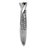 TS471 - Rhodium 925 Sterling Silver Ring with AAA Grade CZ in Clear - Alamode - Flyclothing LLC