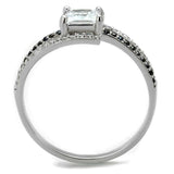 TS488 - Rhodium 925 Sterling Silver Ring with AAA Grade CZ in Clear - Alamode - Flyclothing LLC