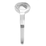 TS541 - Rhodium 925 Sterling Silver Ring with AAA Grade CZ in Clear - Alamode - Flyclothing LLC