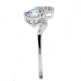 TS577 - Rhodium 925 Sterling Silver Ring with AAA Grade CZ in Light Amethyst - Alamode - Flyclothing LLC