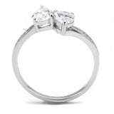 TS578 - Rhodium 925 Sterling Silver Ring with AAA Grade CZ in Clear - Alamode - Flyclothing LLC