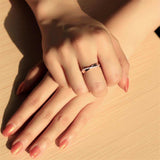 TS591 - Rose Gold 925 Sterling Silver Ring with AAA Grade CZ in Clear - Alamode - Flyclothing LLC