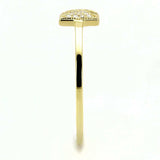 TS593 - Gold 925 Sterling Silver Ring with AAA Grade CZ in Clear - Alamode - Flyclothing LLC